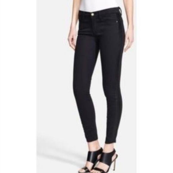 Frame Denim 'Le Skinny Tuxe' Black Jeans - Picture 1 of 4